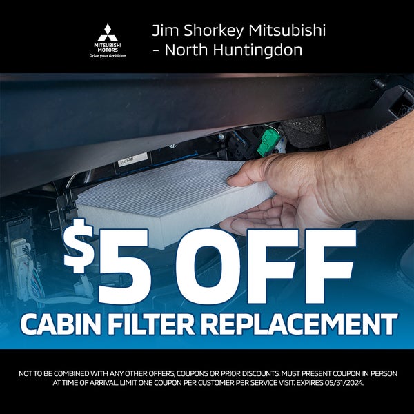 $5 OFF Cabin Air Filter Replacement