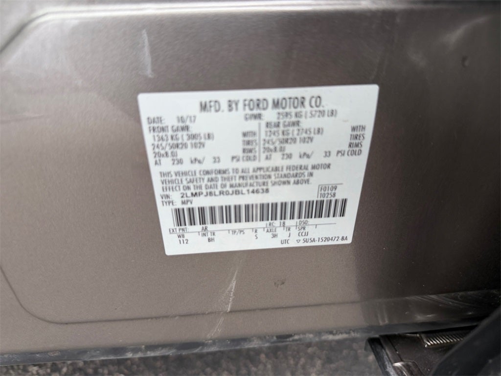 2018 Lincoln MKX Reserve