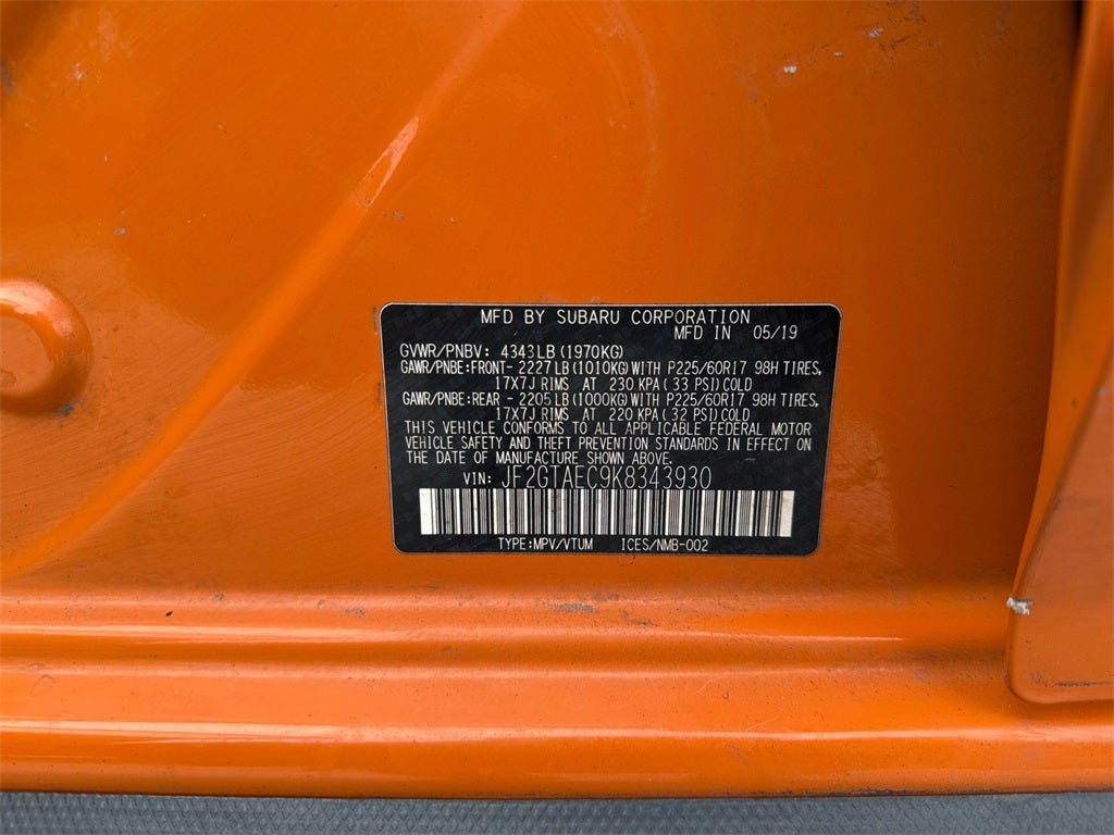 2019 Subaru Crosstrek 2.0i Premium