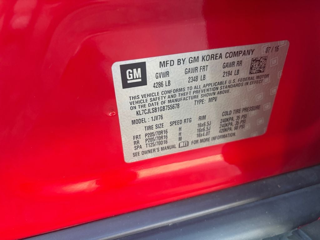 2016 Chevrolet Trax LT