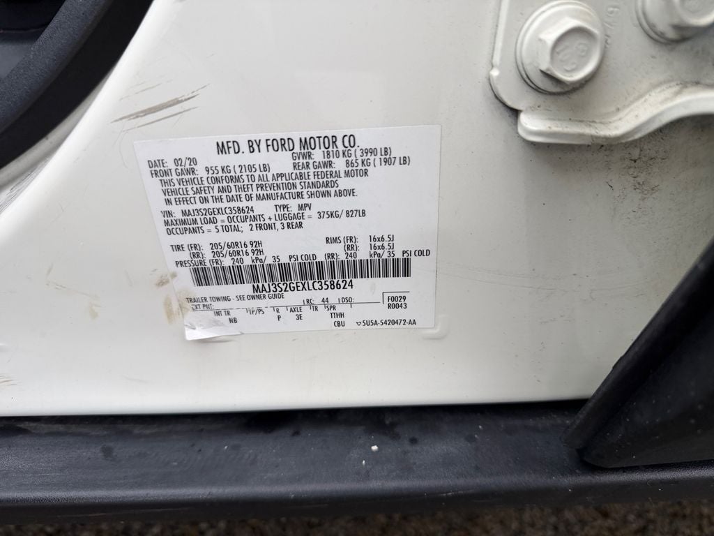 2020 Ford EcoSport SE