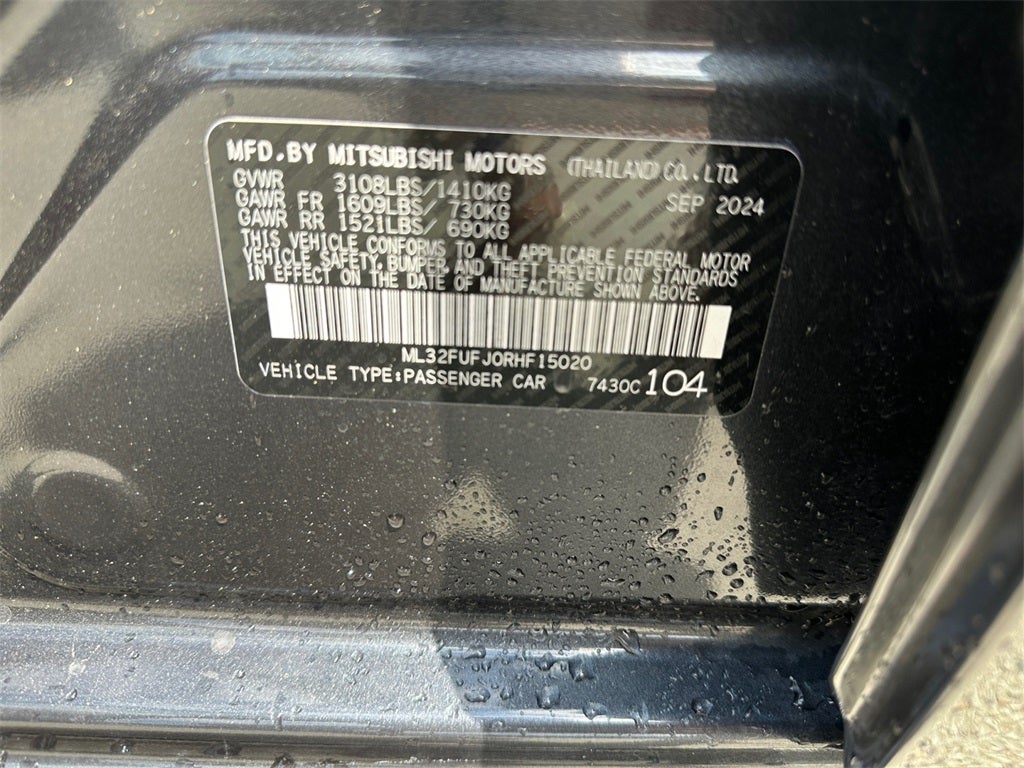 2024 Mitsubishi Mirage G4 Black Edition