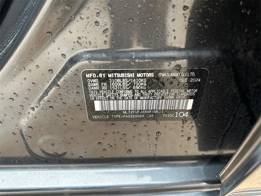 2024 Mitsubishi Mirage G4 Black Edition