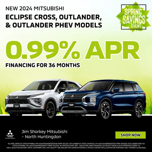 2024 Mitsubishi Eclipse Cross, Outlander, & Outlander PHEV Models